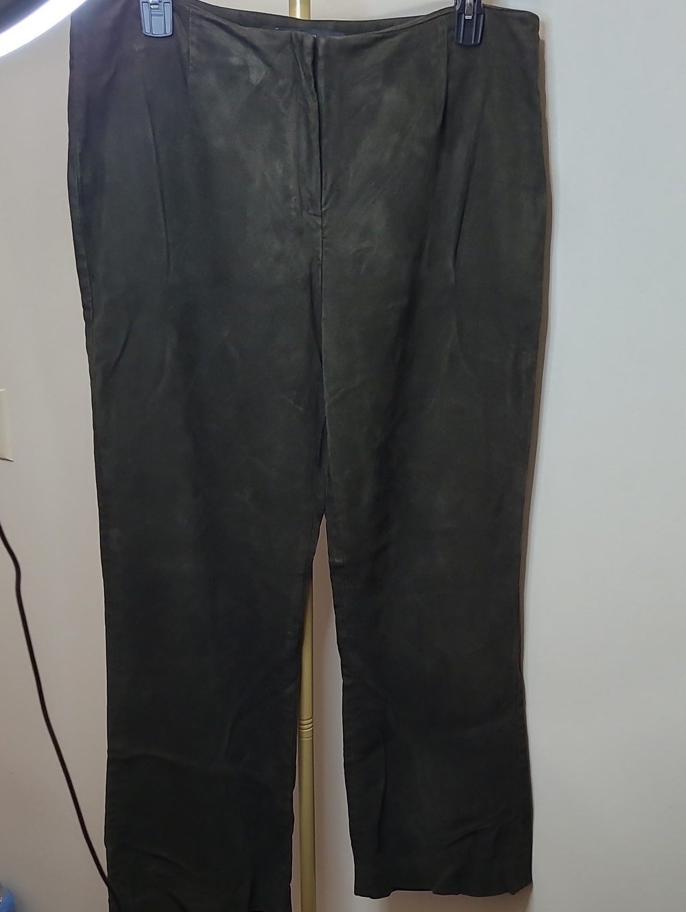 Anne Klein Dark Olive Corduroy Pants size 16